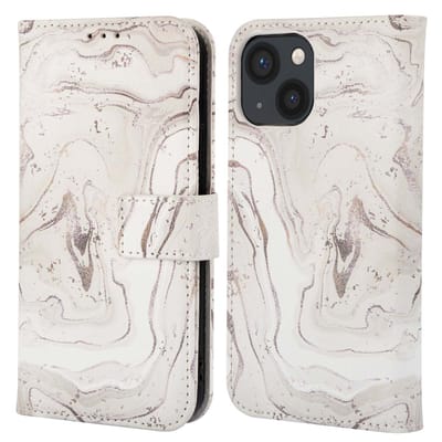 imoshion Hoesje - Geschikt voor Apple iPhone 13 - Design Bookcase smartphone - Sandy Marble