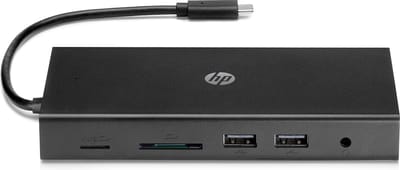 USB Hub HP Concentrador multipuerto USB-C HP de viaje Black