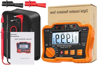 Isolatieweerstandstester - Ohm Tester Megger - Elektrische Inspectie - Automatische Spanningsvrijgave - 100-1000V - Oranje