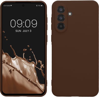kwmobile telefoonhoesje geschikt voor Samsung Galaxy A56 5G - Hoesje voor smartphone - Precisie camera uitsnede - In chocoladebruin