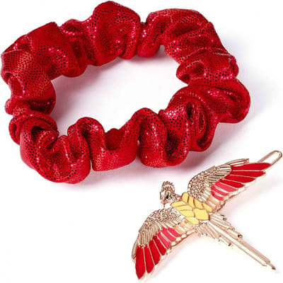The Carat Shop - Harry Potter - Fawkes Haaraccessoire Scrunchie Set – Roze goudkleurig