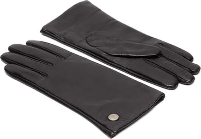 Leren Handschoenen Dames - Gevoerd Luxe Wollen Voering - 100% zacht schapenleer - Dames Handschoenen Winter - Comfortabel Warm - Duurzaam verzonden - Model Ava - Touchscreen handschoenen Zwart - maat S