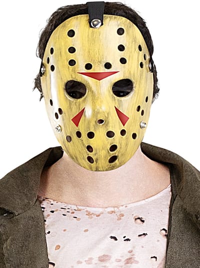 FUNIDELIA Friday the 13th Jason Mask voor vrouwen en mannen - Beige