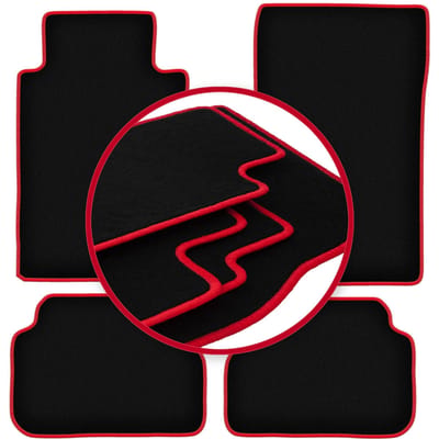 CARLUX-RED automatten voor: Mercedes E W124 coupé (1984-1997)