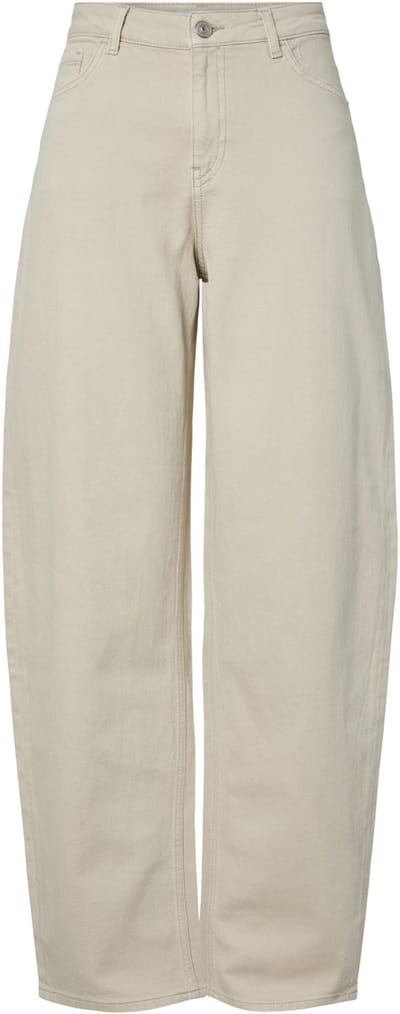 Pieces Jeans Pcgrace Mw Barrel Ank Jeans Noos Bc 17165934 Silver Lining Dames Maat - W29 X L32