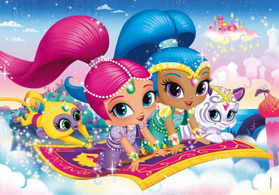 Glitter Puzzel - Legpuzzel Kinderen - Ontwikkeling Vaardigheden - Extra Glanzende Afwerking - 104 Stukjes - Meerkleurig