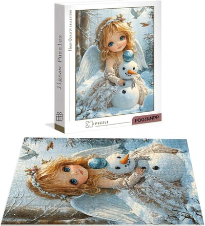 Legpuzzel 5000 stukjes - Winterpuzzel Gezinsspel - Ontspanning Thuis - Houten Materiaal - 156x105 cm