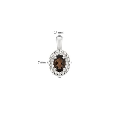 Glow 120.0814.00 Dames Hanger - Fantasie - Sieraad - Zilver - 925 Zilver - 7 mm breed - 14 mm lang