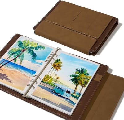 Aquarel Schetsboek 100% Katoen voor Kunstenaars - 300 g/m² Aquarel Papier 20 Vellen 9,25 x 6,3 Inch