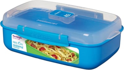 Set van 6 Magnetronbakjes met Stoomventiel - 1.25L - Kleurrijk en Vaatwasmachinebestendig