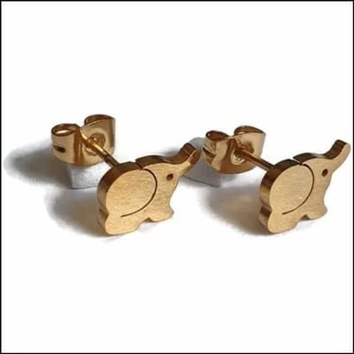 Aramat Jewels | Oorbellen | RVS Dieren Oorbellen Diverse Motieven - Dierenliefhebber Oorstekers | Olifant-10x7mm | |8mm | Staal | Kinderen, Volwassenen | Verkleurd niet