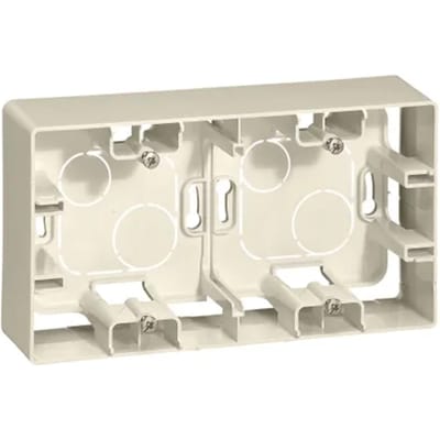 Legrand Opbouwkader 2 Modules Niloé Wit-crème