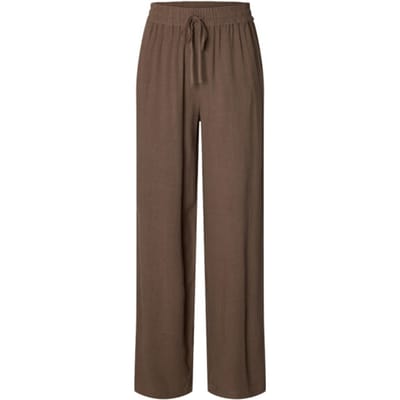 regular fit wijdte broek van mix van viscose en linnen model 'VIVA-GULIA'