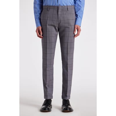 Paul Smith Mens Trouser Mauve Maat: W30 | Tailored Broeken Outlet | Heren | Grijs