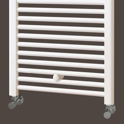 Set van 2 Radiatorkranen en Afsluitventiel voor Handdoekradiator Warmwater