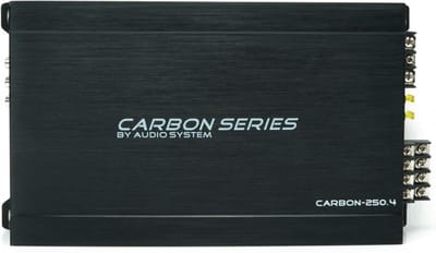 Audio System 250.4 Carbon-series 4-kanaal Klasse A / B Auto Versterker voor Subwoofers en Speakers Krachtige Audio