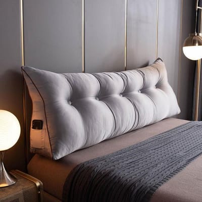 Moderne grote rugleuning verwijderbare lendensteun kussen driehoek bank kussen bank comfortabel bed kussen kussens decor huis 120x20x50cm
