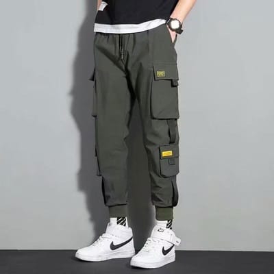 Heren Trendy Merk Koreaanse Versie Heren Losse Casual Broek Wind Strikvoeten Broek Hong Kong Stijl Casual Broek Heren 3XL gray