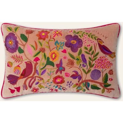 Oilily Kussenhoes Indian Flowers 60*40- maatOne size Apricot Blush