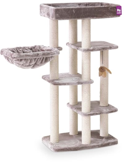 Petrebels Springfield 139 krabpaal - Cappuccino - met hangmat - extra stabiel