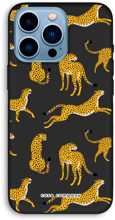 Case Company® - Hoesje geschikt voor iPhone 13 Pro Max hoesje - Luipaard - Biologisch Afbreekbaar Telefoonhoesje - Bescherming alle Kanten en Schermrand