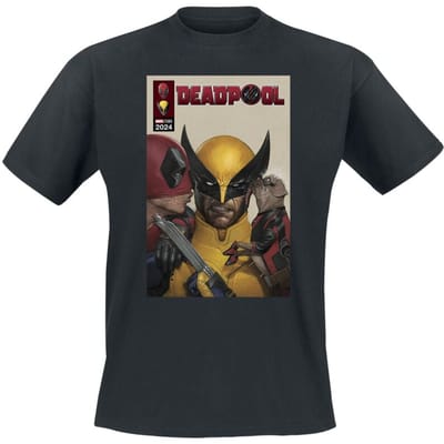 Deadpool - Disney T-shirt - 3 - Deadpool Kisses to Wolverine - M tot 3XL - voor Mannen - zwart