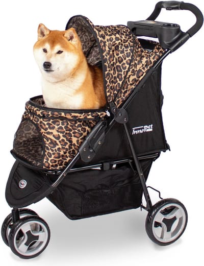 InnoPet Hondenbuggy - Allure Cheetah - Tot 20kg - Inklappen met één hand - Stijlvol design