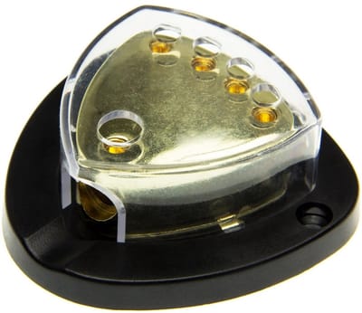 Adapter Universe 12V stroomkabel verdeler blok auto versterker 1x 16mm² 4 x 10 mm² 1 tot 4