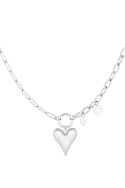 Bedelketting Pearl Baby - Zilverkleurig- Sieraden voor vrouwen - Ketting Dames - Cadeau