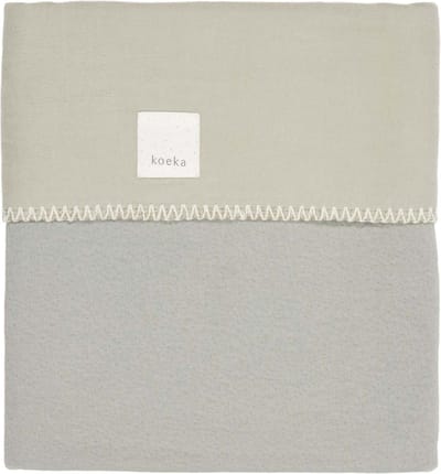 Koeka Wiegdeken Runa flanel  - groen - 75x100cm