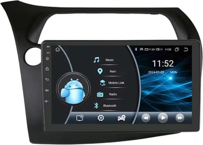 Autoradio met bluetooth - Carplay - Voor Honda Civic Hatchback (2005-2011) - Geschikt voor Apple en Android - Stereo - Navigatie - Navigatiesysteem auto - 2GB 32GB