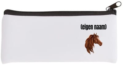 Akyol - paardenkop met eigen naam Etui - Paarden - paarden liefhebbers - iemand die houdt van paarden - verjaardag - cadeau - kado - 20 bij 9 cm
