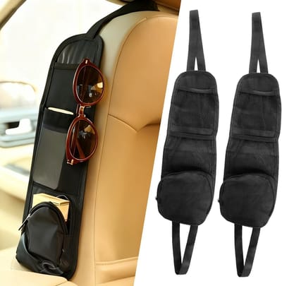 Autostoelen, multifunctionele opbergtas, 42 x 14 cm, opslag van autostoelen, voor telefoons, flessen en auto-accessoires