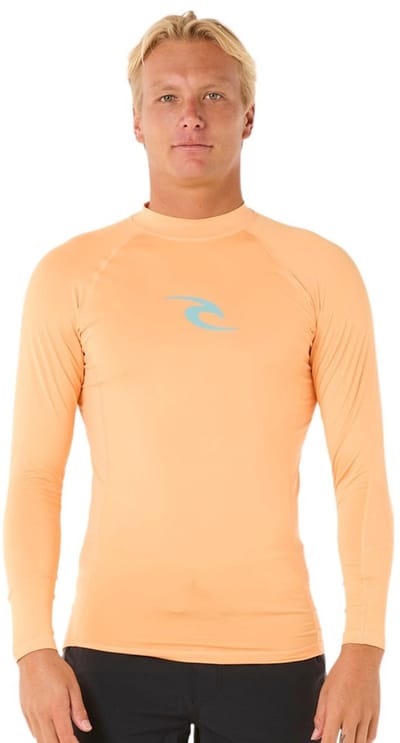 Rip Curl Waves Upf Perf Rash Guard Met Lange Mouwen Oranje XS Man
