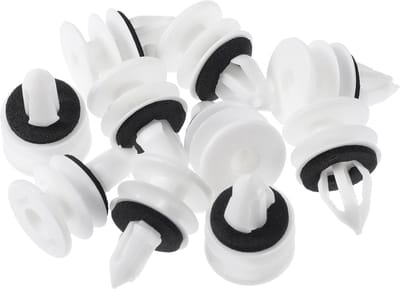 Dailygoods- Deurbekledingsclips - Duurzaam Kunststof - 10 Stuks - Wit - Slijtvast - Voor Chevrolet/Buick - Totale Lengte 28 mm - Autoclips