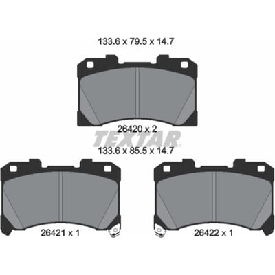 Remblokset TEXTAR 2642001
