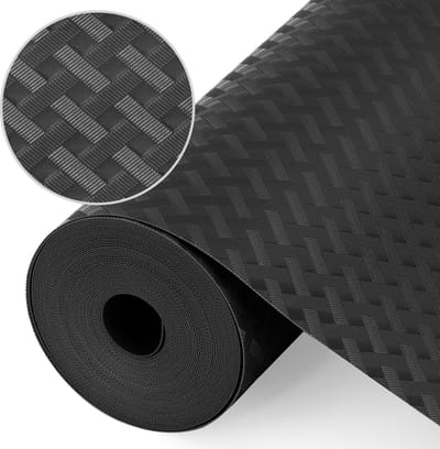 Drawer Mat, Non Adhesive EVA Material Coating for Drawers, Refrigerator, Kitchen, Shelves (Black/50cm x 600cm) - ShopVlot
