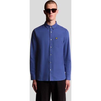 Lyle & Scott Plain Flannel Shirt Twilight Taglia: S | Camicie Outlet | Uomo