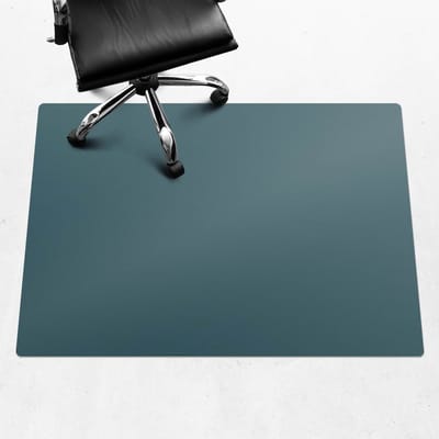 Wallfluent - Vloerbeschermer Diepzee - 140x100 cm - Maritiem Bureaustoelmat - Rechthoekig - Vloerbeschermer Harde Vloer-Stoel Mat-Werkplekdecoraties - Koele en donkere kleuren