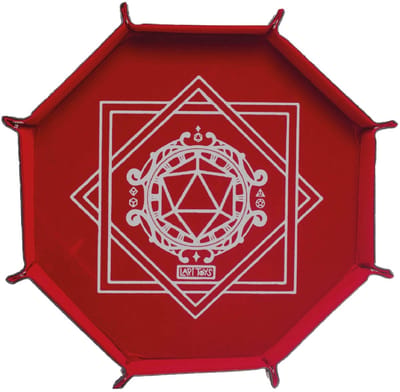 Lapi Toys - Pitjesbak XL - Dobbelsteenbak - Dice tray - Dobbelbak - Dobbelpiste - ⌀36 cm - Rood