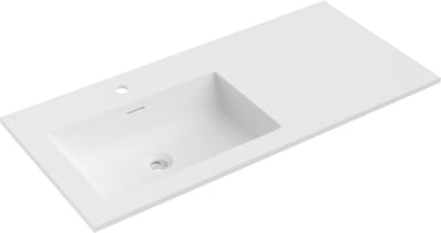 Mexen Otis ingebouwde wastafel links 101 x 46,5 cm, wit mat - 25181001L
