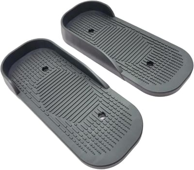 Vervangende Elliptische Pedalen - Fitness Onderdelen - Cardiotraining Verbeteren - Antislip Schokdemping - 34 x 14 cm - Zwart