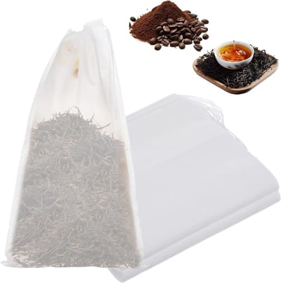 30 Stuks Kruidentassen 25 x 15 cm voor Koken, Herbruikbare Filter voor Specerijen, Thee en Kruiden