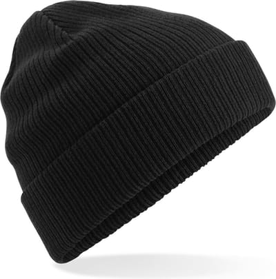 Beechfield Muts van biologisch katoen B050 - Black - One size