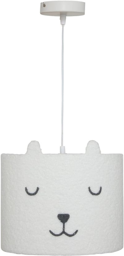 Atmosphera Kids kinderlamp/Hanglamp Teddy - Ø28cm - Wit
