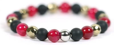 Dames armband agaat mix edelsteen 6mm - 17,5 cm Heaven Eleven