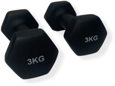 Padisport Dumbells Zwart - 3kg Dumbells - Gewichten Voor Thuis - Handgewichten - Halter - Gewichten