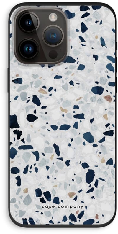 Case Company® - Hoesje geschikt voor iPhone 14 Pro Max hoesje - Terrazzo N°1 - Biologisch Afbreekbaar Telefoonhoesje - Bescherming alle Kanten en Schermrand