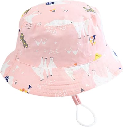 Kinder Zonnehoed - Zomerhoed Kinderen - Bescherming tegen zon - Lichtgewicht ademend - One Size - Blauw