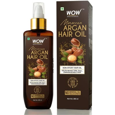 Натуральное Аргановое масло для волос (200 мл), Argan Hair Oil,  WOW Skin Science 20.78125